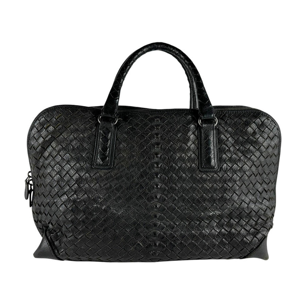 Bottega Veneta shoulder bag handbag Intrecciato leather black